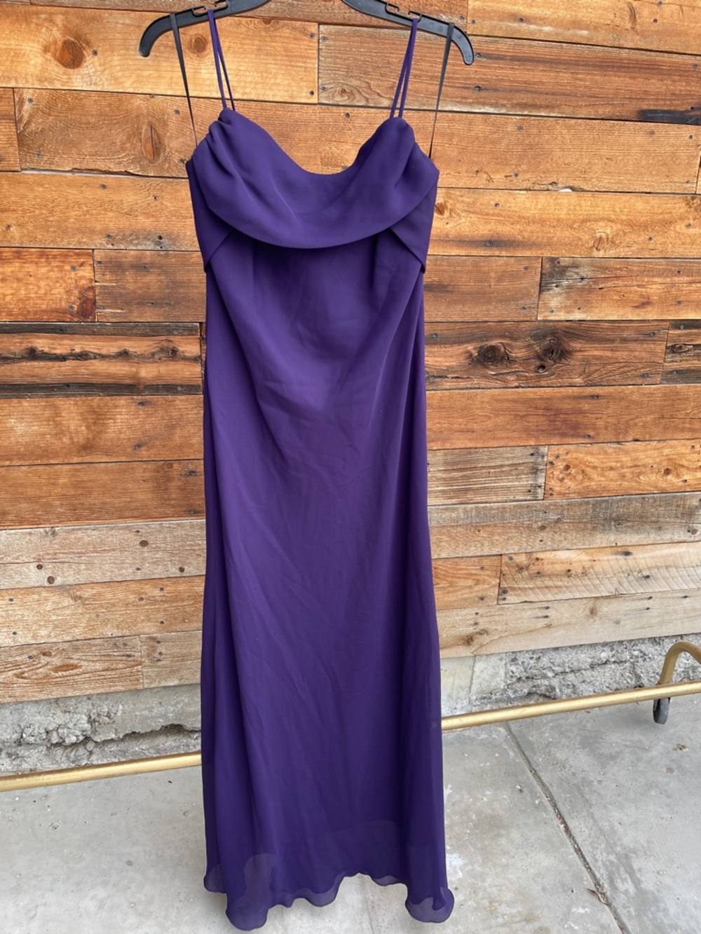 Y2K,Elegant Purple Slip Dress with Draped Cowl Neck